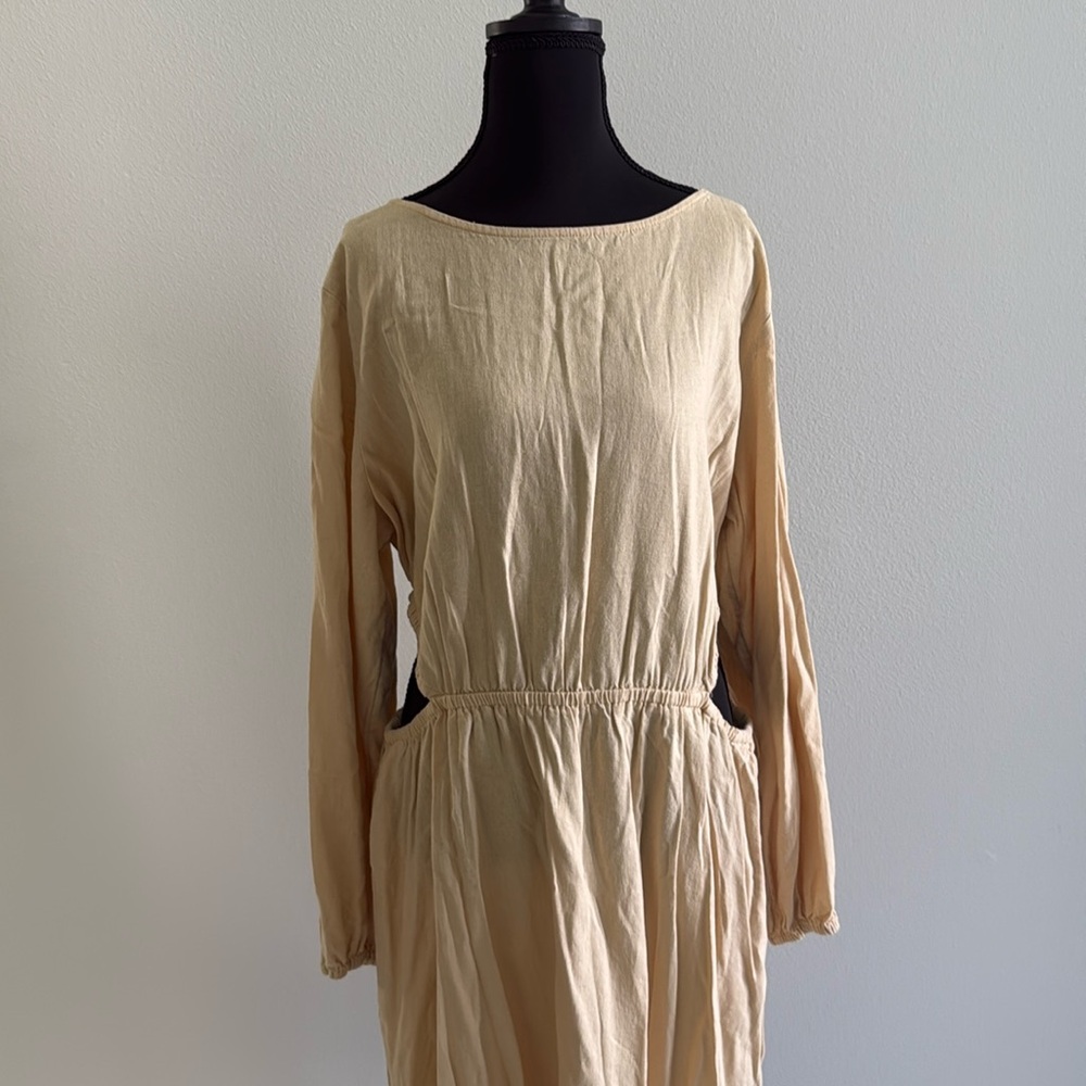 Universal Thread Tan Dolman Sleeve Sundress